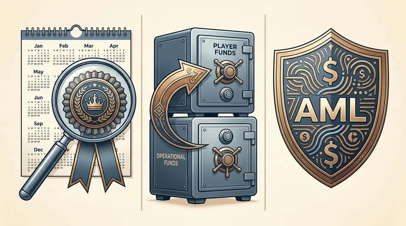 Audit annuale MGA, segregazione fondi giocatore e antiriciclaggio AML