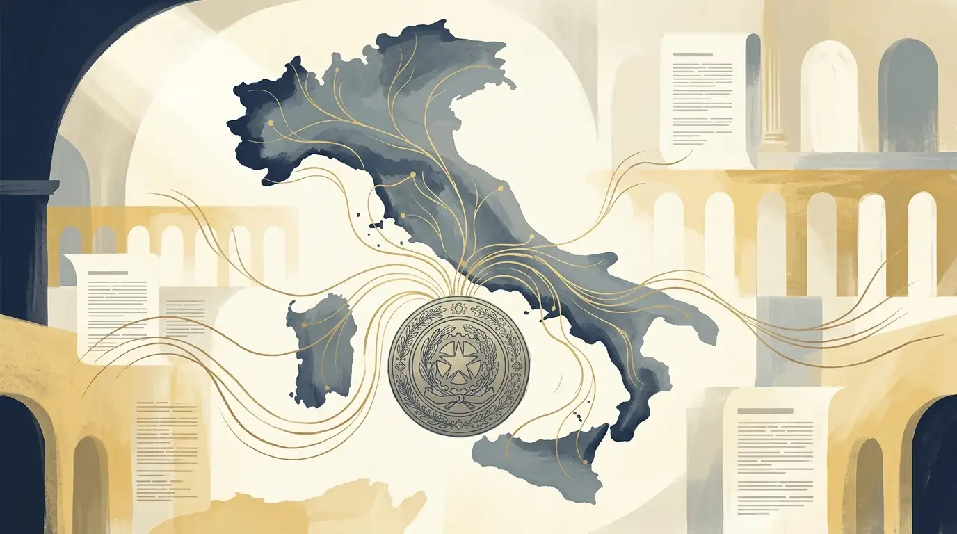 Mappa schematica del regime concessorio ADM per il gioco online in Italia